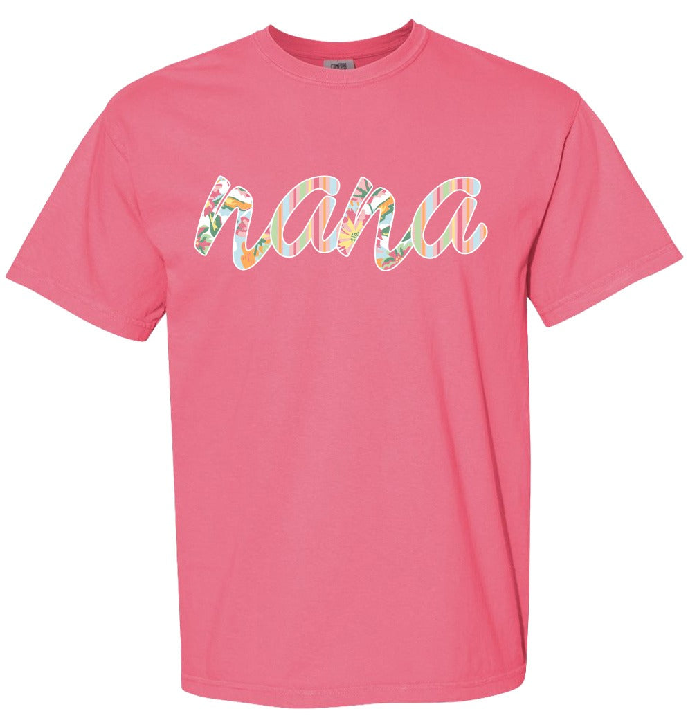 Southernology Floral Bouquet Nana Comfort Colors T-Shirt