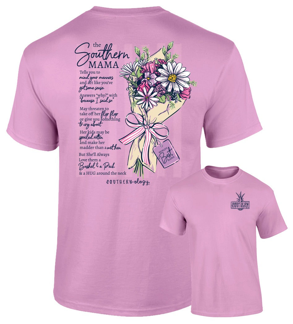 Southernology Southern Mama Bouquet Comfort Colors T-Shirt