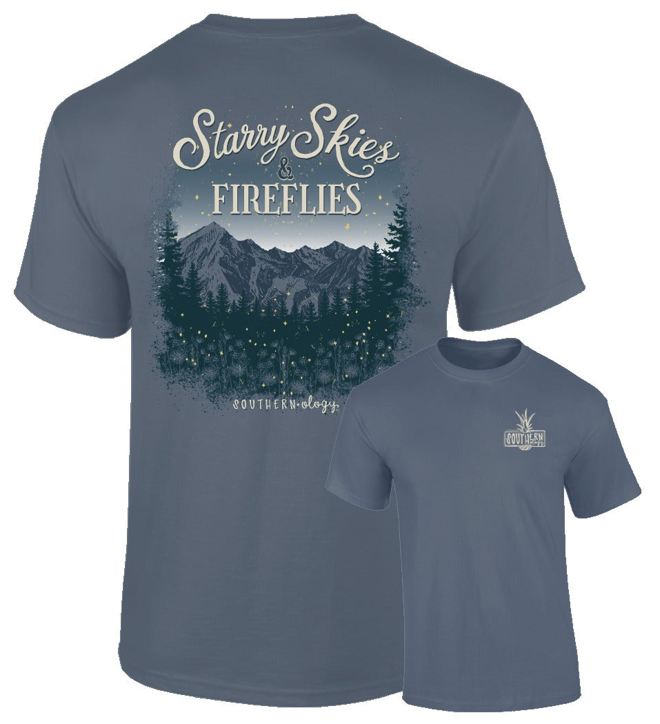 Southernology Starry Skies &amp; Fireflies Comfort Colors T-Shirt