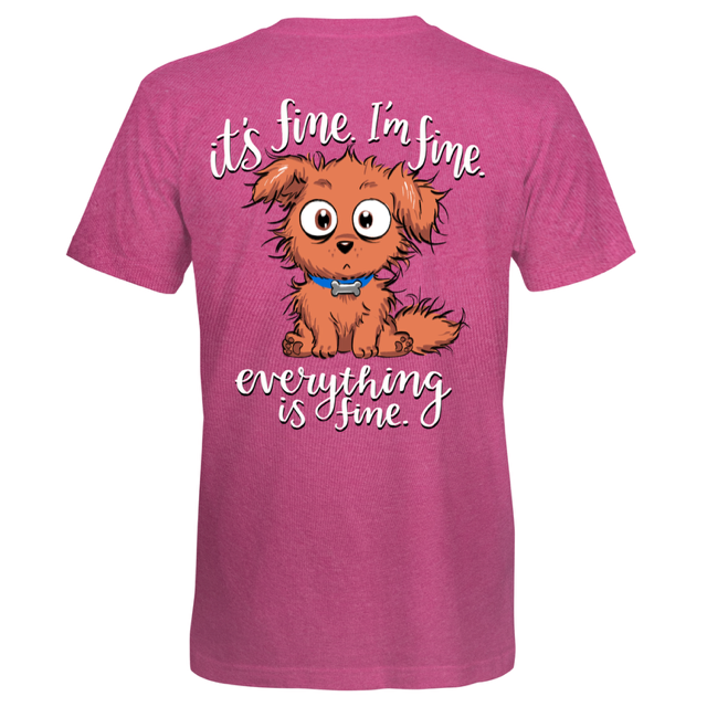 Southern Attitude I'm Fine Dog T-Shirt - SimplyCuteTees