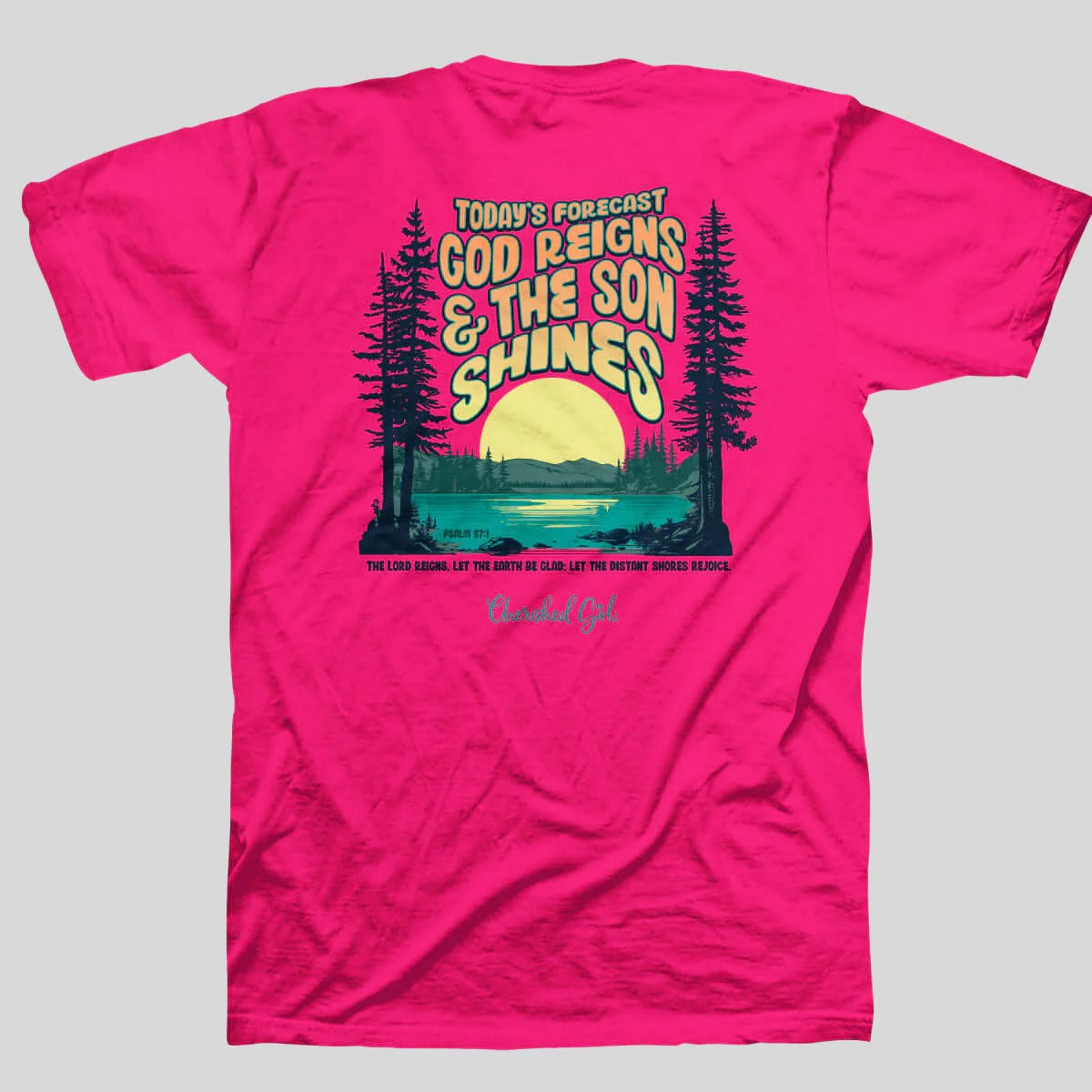 Cherished Girl God Reigns Son Shines Faith T-Shirt - SimplyCuteTees