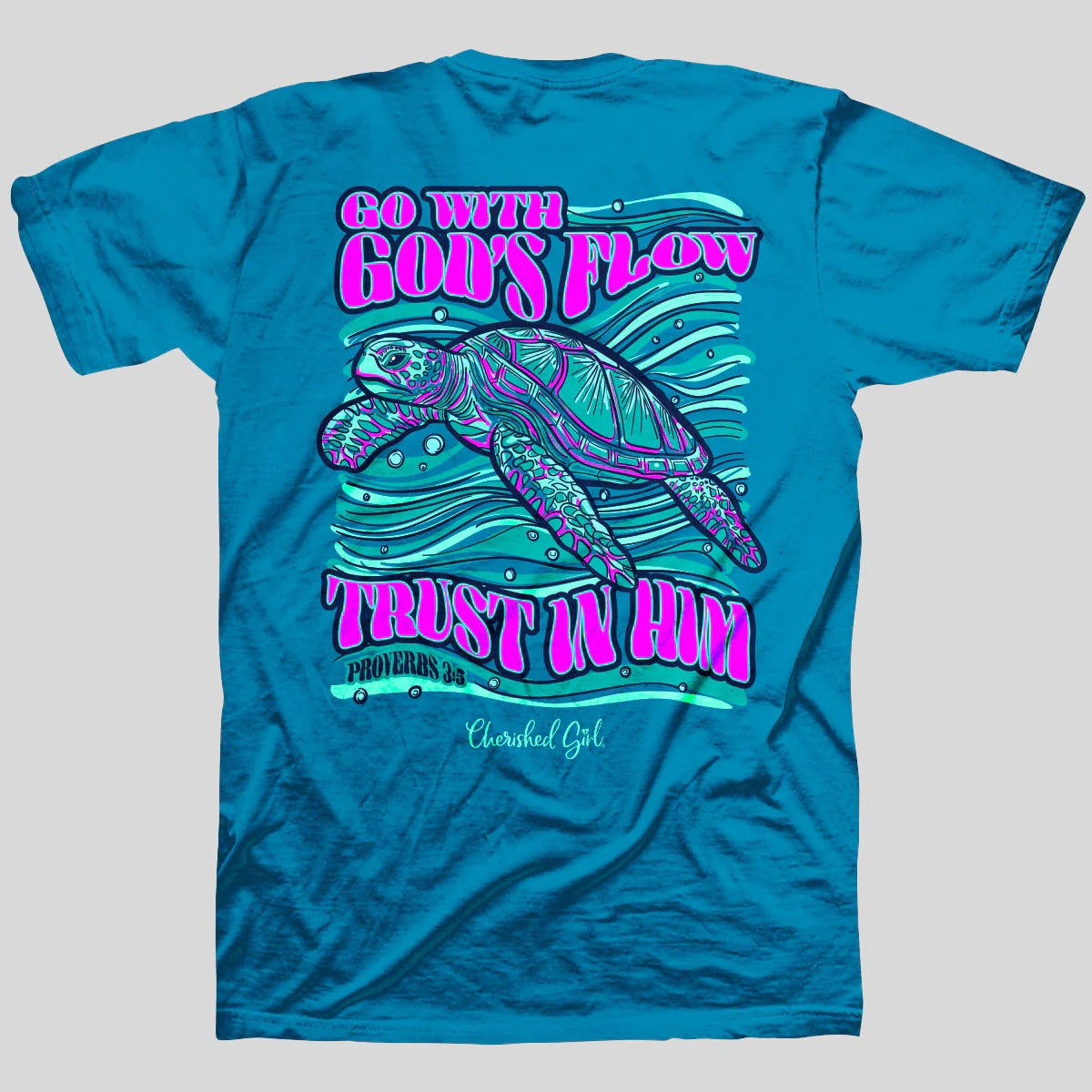 Cherished Girl Trust Turtle Faith T-Shirt - SimplyCuteTees