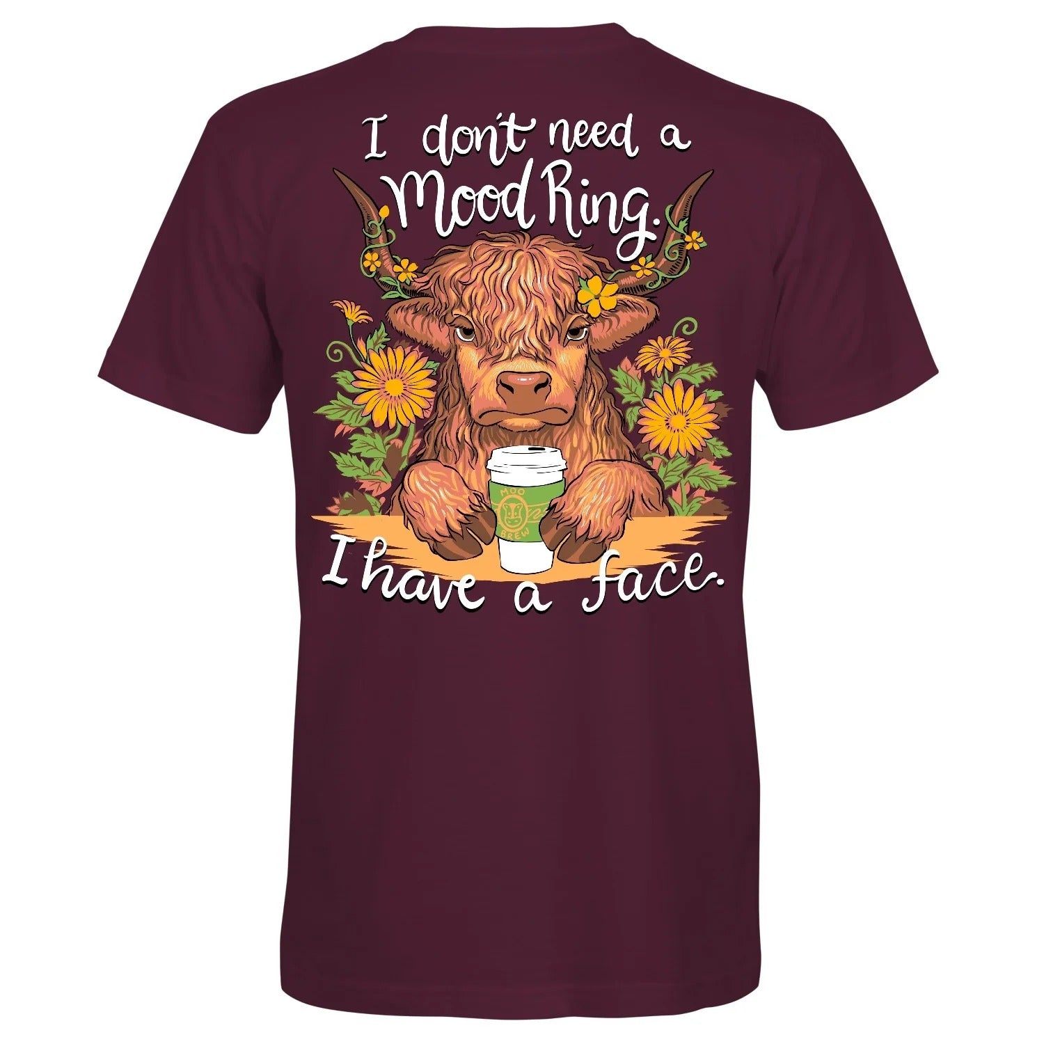 Southern Attitude Mood Ring Cow T-Shirt - SimplyCuteTees