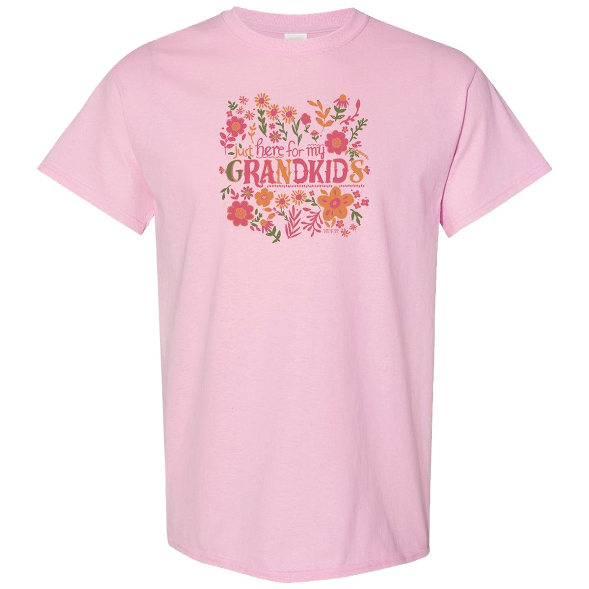 Southern Couture Soft Here For My Grandkids T-Shirt