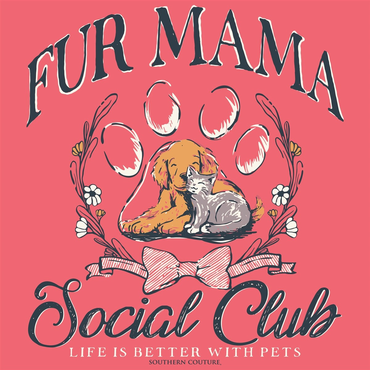 Southern Couture Soft Fur Mama Social Club T-Shirt