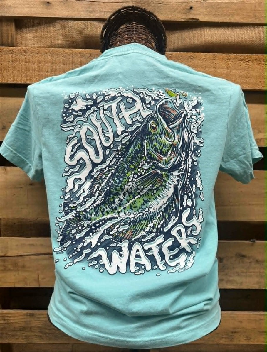 Backwoods South Waters Hooked Crappie Comfort Colors Unisex T-Shirt