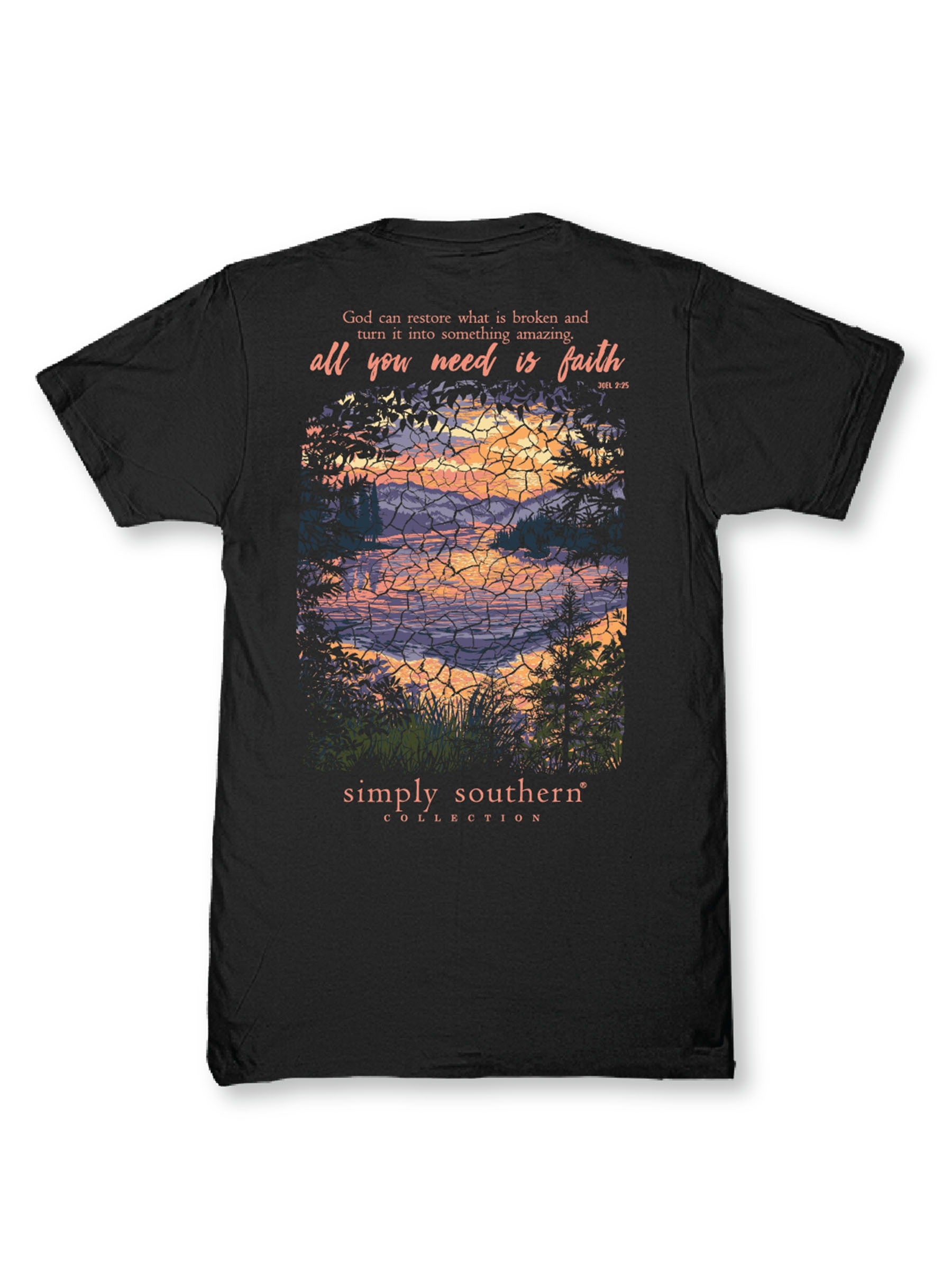 Simply Southern Amazing Need Faith Black T-Shirt