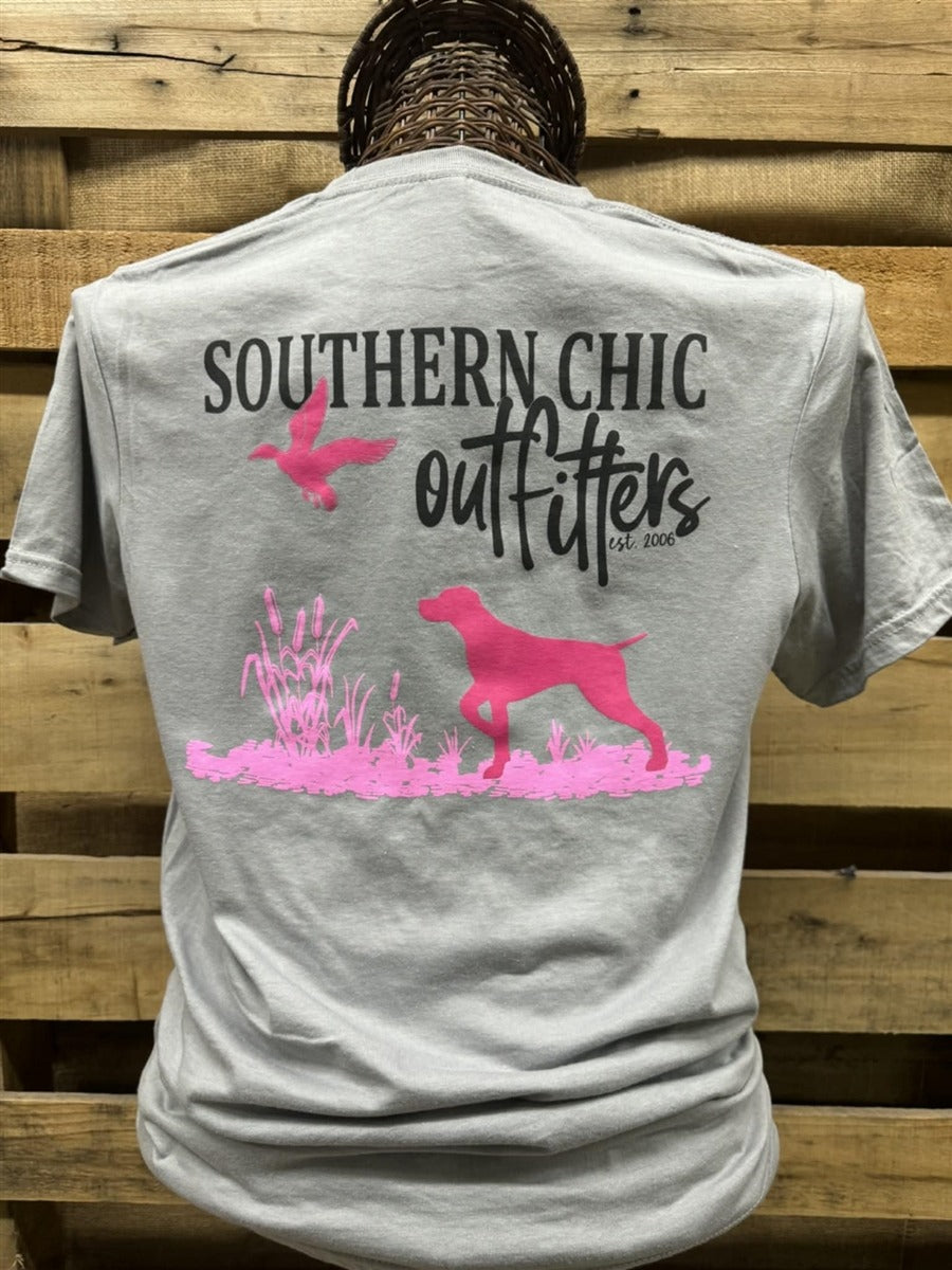 Southern Chics Outfitters Pink Dog Unisex Soft T-Shirt - SimplyCuteTees