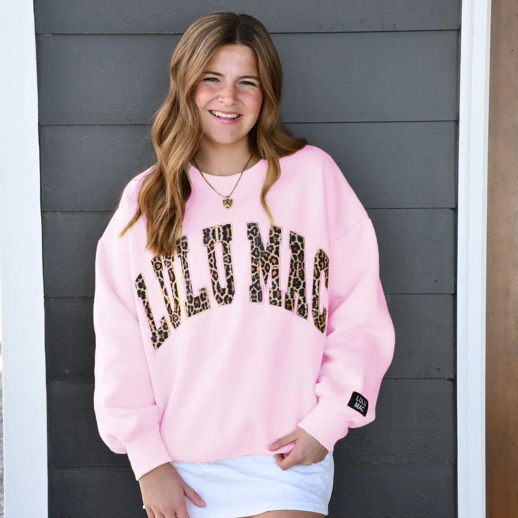 Girlie Girl Lulu Mac Leopard Cozy Sweatshirt