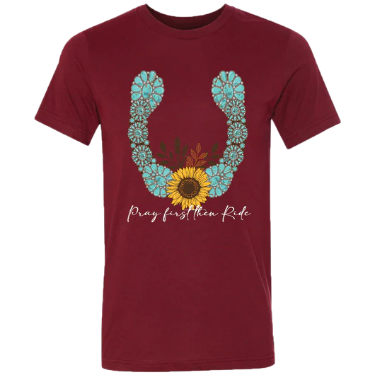 Girlie Girl Lulu Mac Concho Horseshoe Canvas T-Shirt - SimplyCuteTees