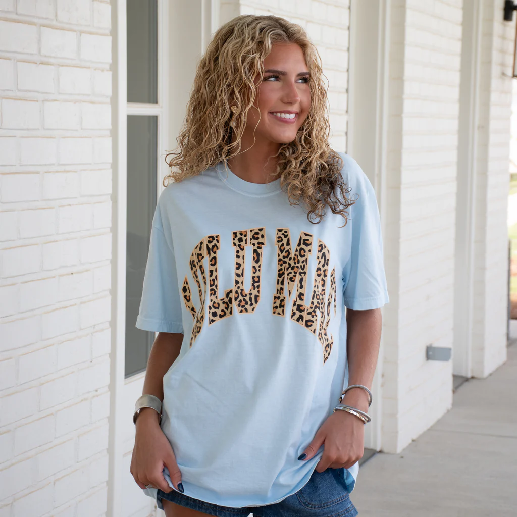 Girlie Girl Lulu Mac Leopard Comfort Colors T-Shirt