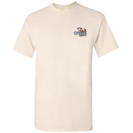 Girlie Girl Originals Pray Cows Home T-Shirt - SimplyCuteTees