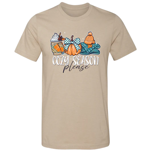 Girlie Girl Lulu Mac Cozy Season Fall Canvas T-Shirt - SimplyCuteTees