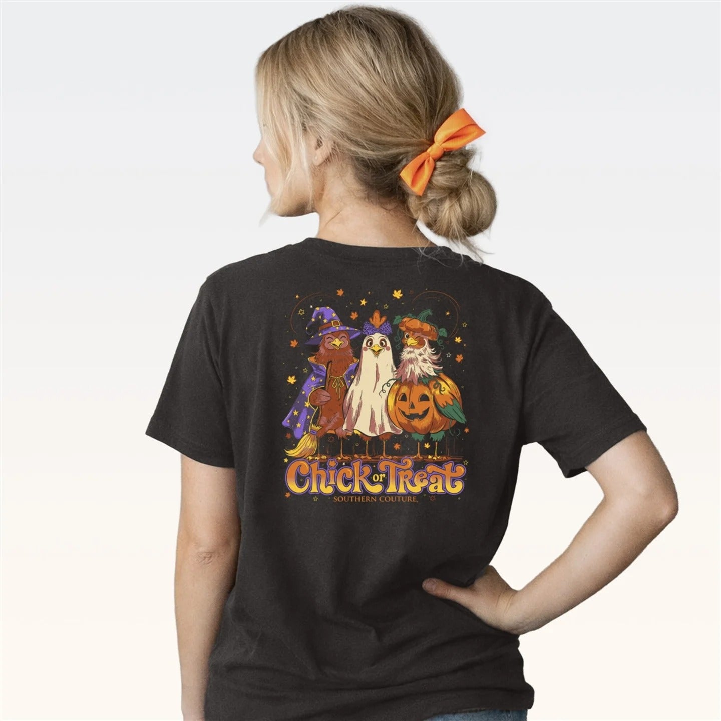 Southern Couture Classic Chick Or Treat Fall T-Shirt
