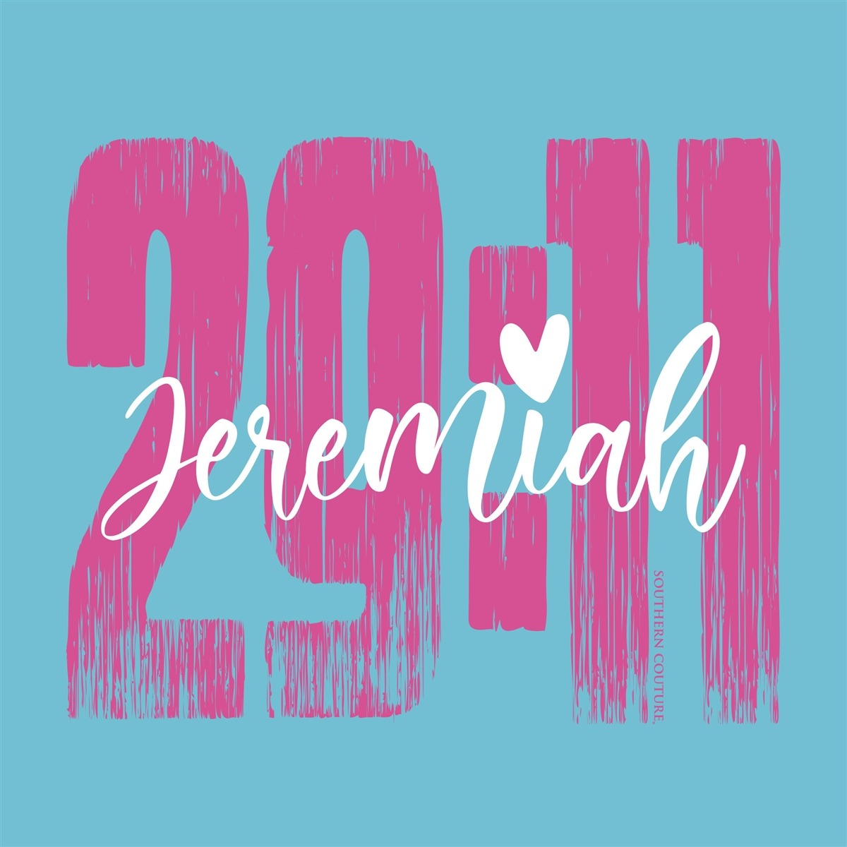 Southern Couture Jeremiah 29:11 Faith Comfort Colors T-Shirt