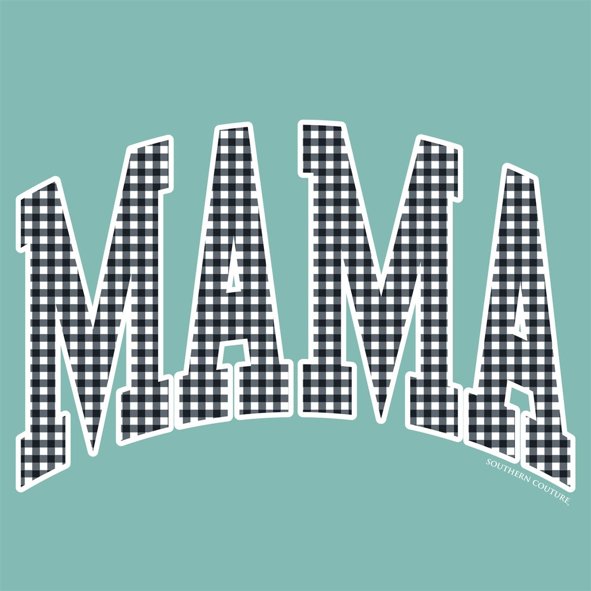 Southern Couture Gingham Mama Comfort Colors T-Shirt