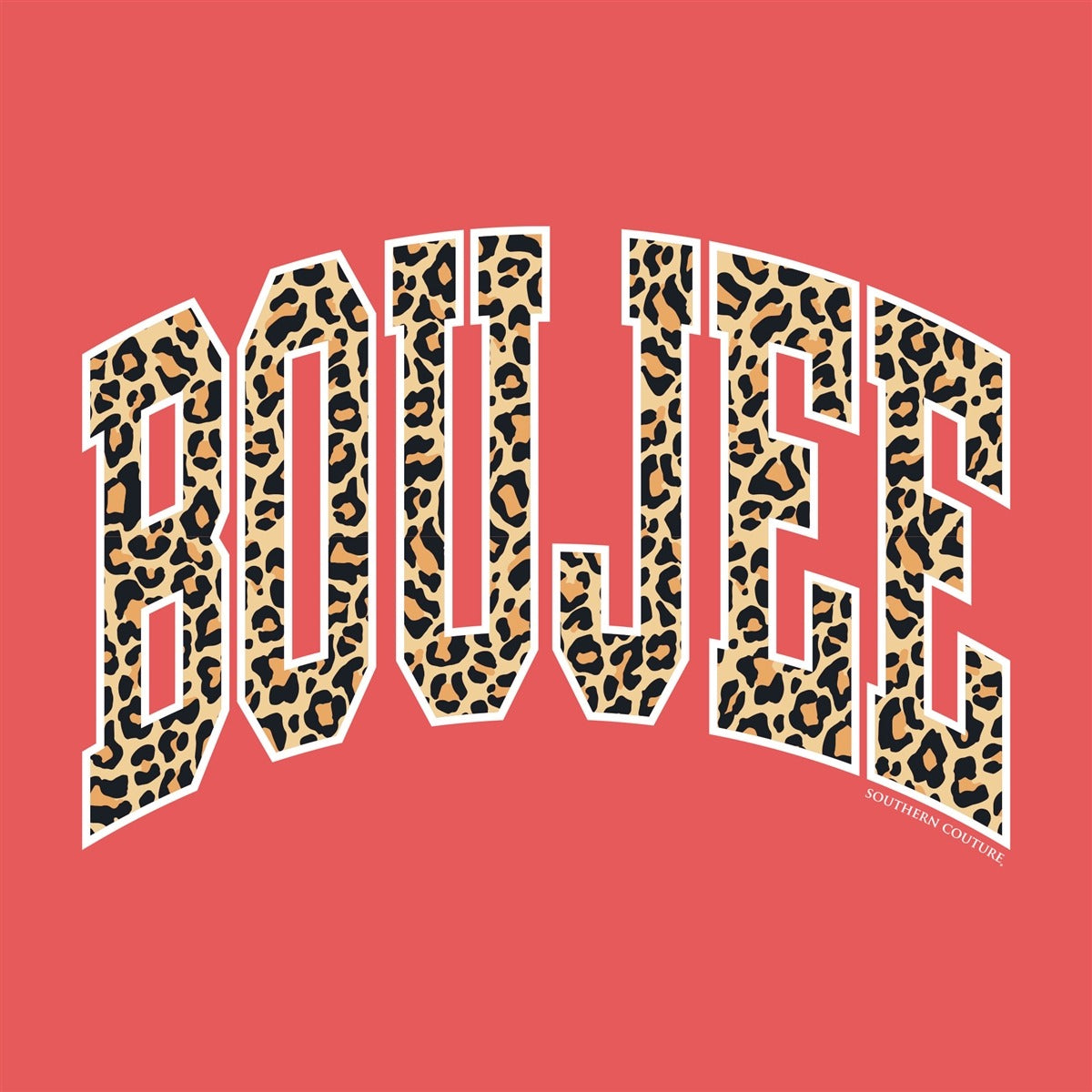 Southern Couture Leopard Boujee Comfort Colors T-Shirt