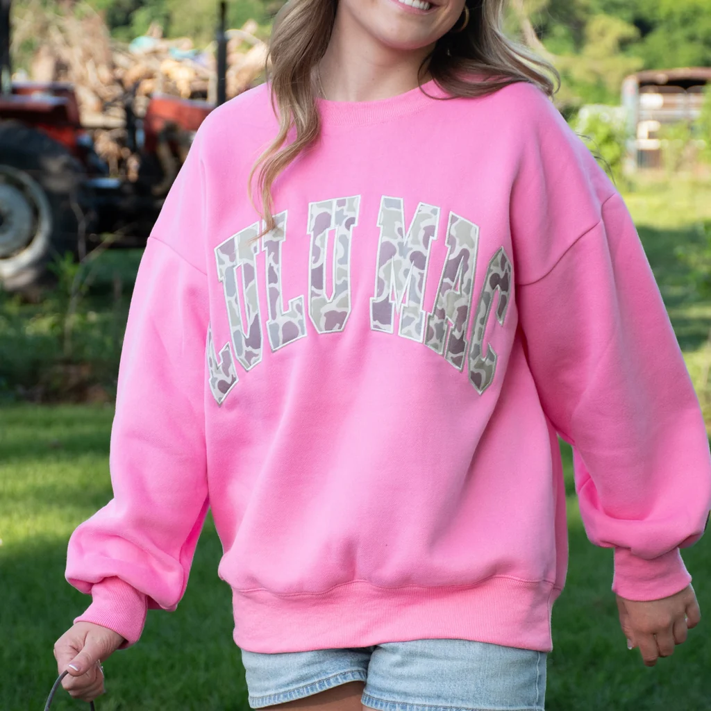 Girlie Girl Lulu Mac Camo Cozy Sweatshirt