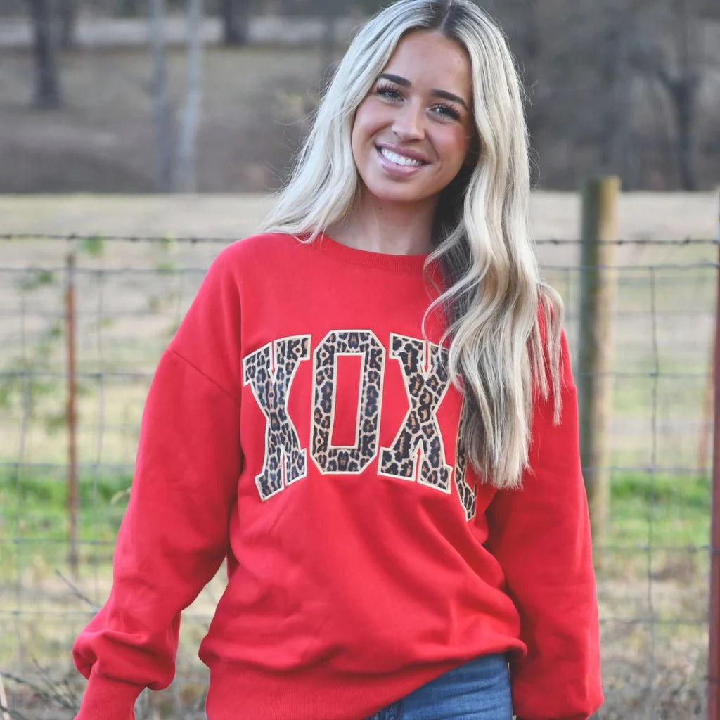 Girlie Girl Lulu Mac XOXO Cozy Sweatshirt - SimplyCuteTees