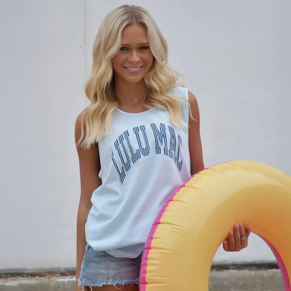 Girlie Girl Lulu Mac Stripe Comfort Colors Tank Top