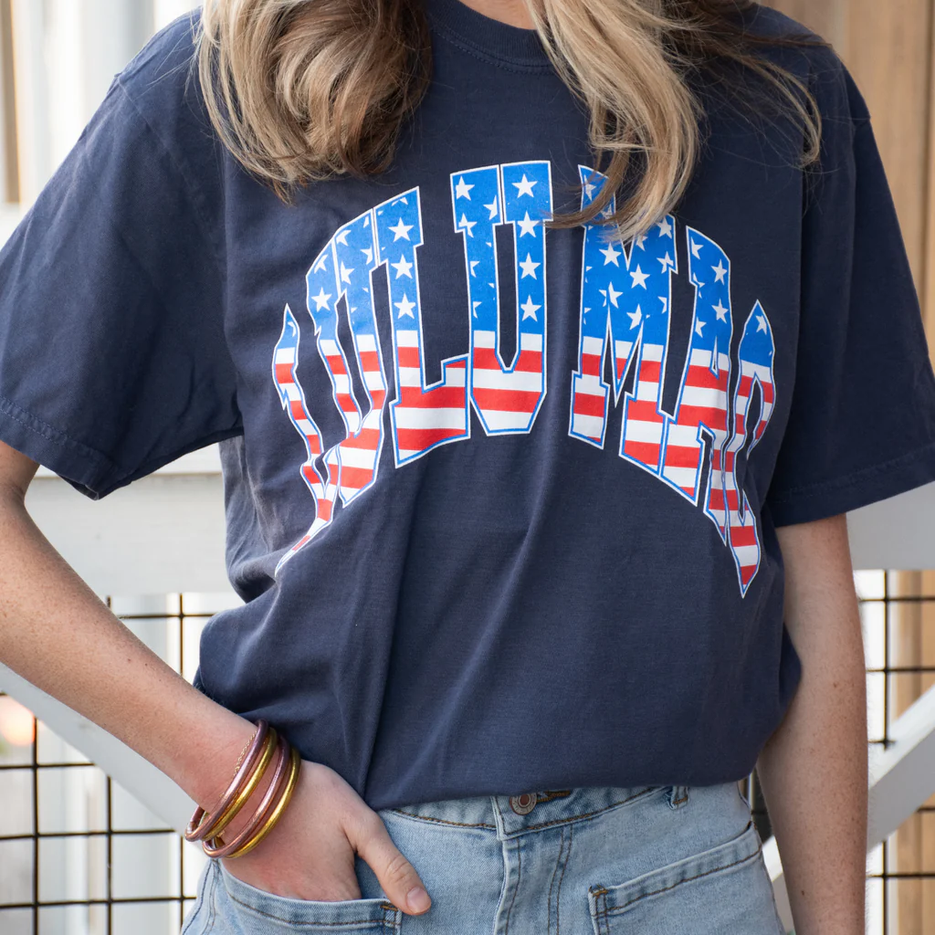 Girlie Girl Lulu Mac USA Stars Comfort Colors T-Shirt