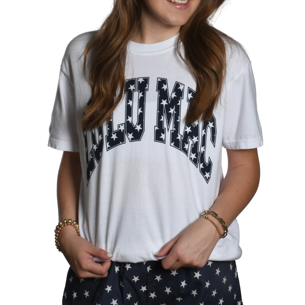 Girlie Girl Lulu Mac USA Star Logo Comfort Colors T-Shirt