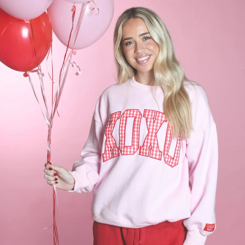 Girlie Girl Lulu Mac XOXO Cozy Sweatshirt - SimplyCuteTees