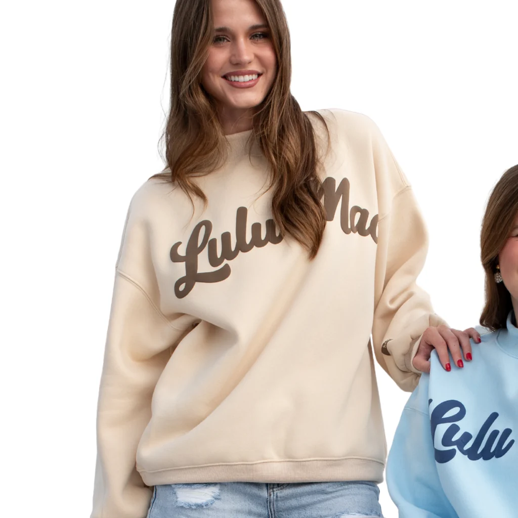Girlie Girl Lulu Mac Script Cozy Sweatshirt