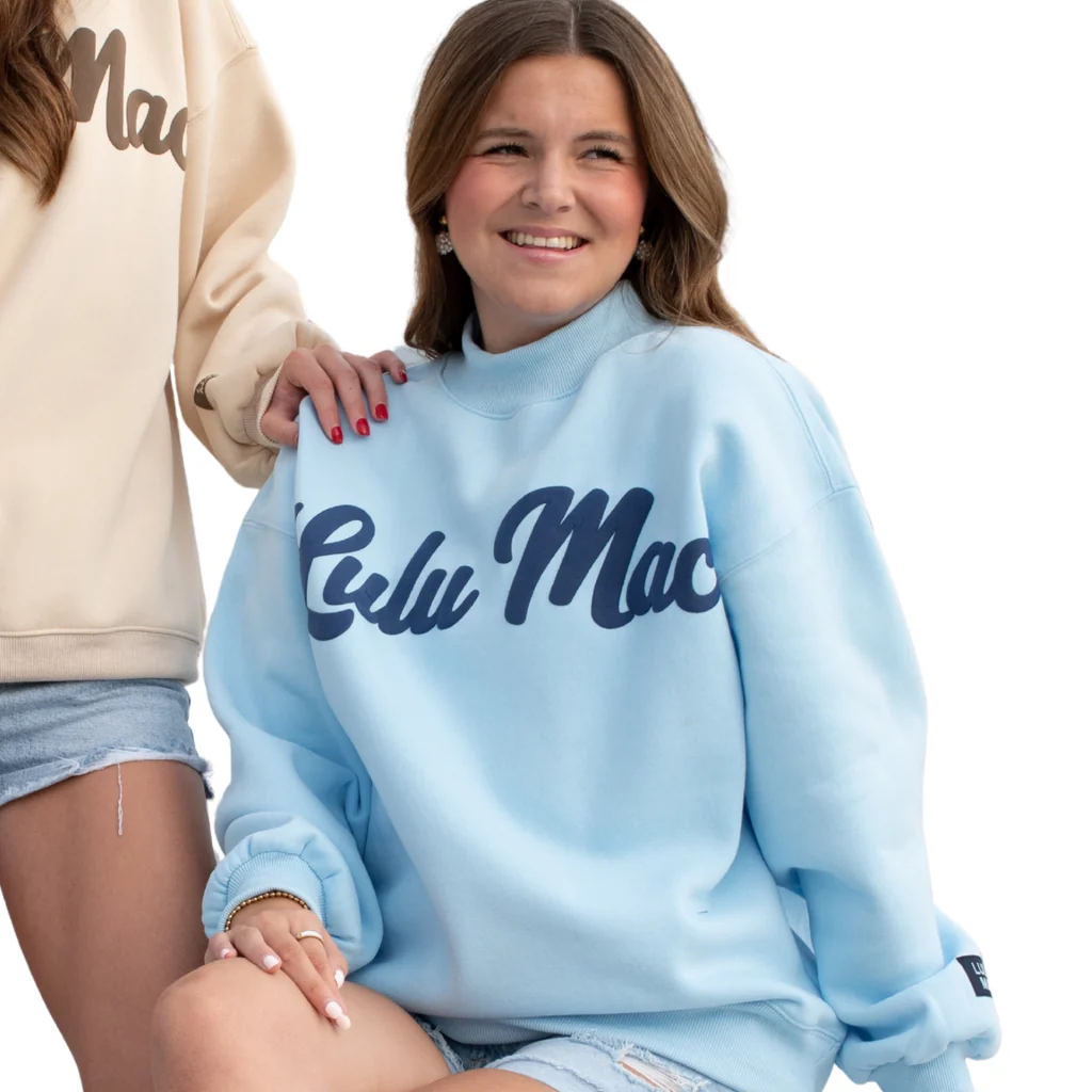Girlie Girl Lulu Mac Script Cozy Sweatshirt