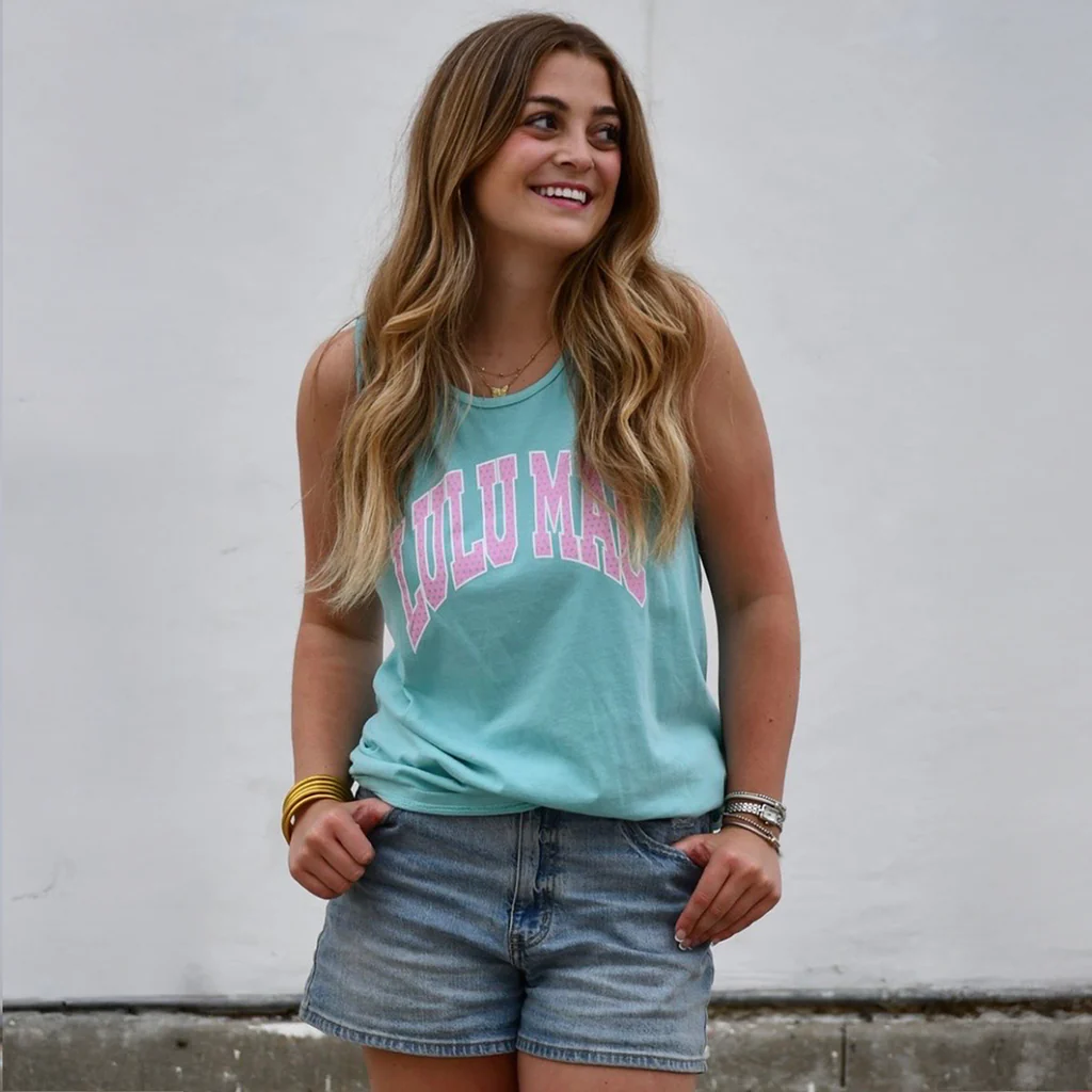 Girlie Girl Lulu Mac Polka Dot Comfort Colors Tank Top