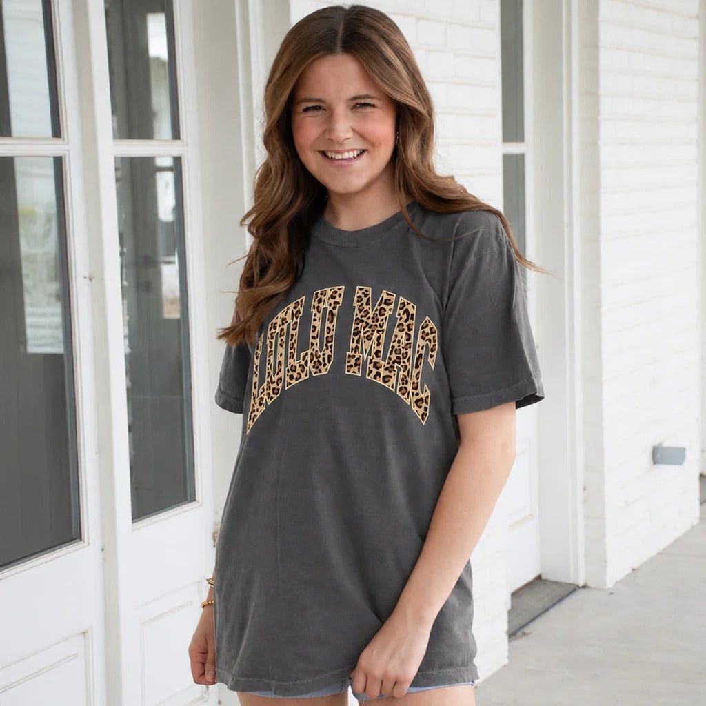 Girlie Girl Lulu Mac Leopard Comfort Colors T-Shirt