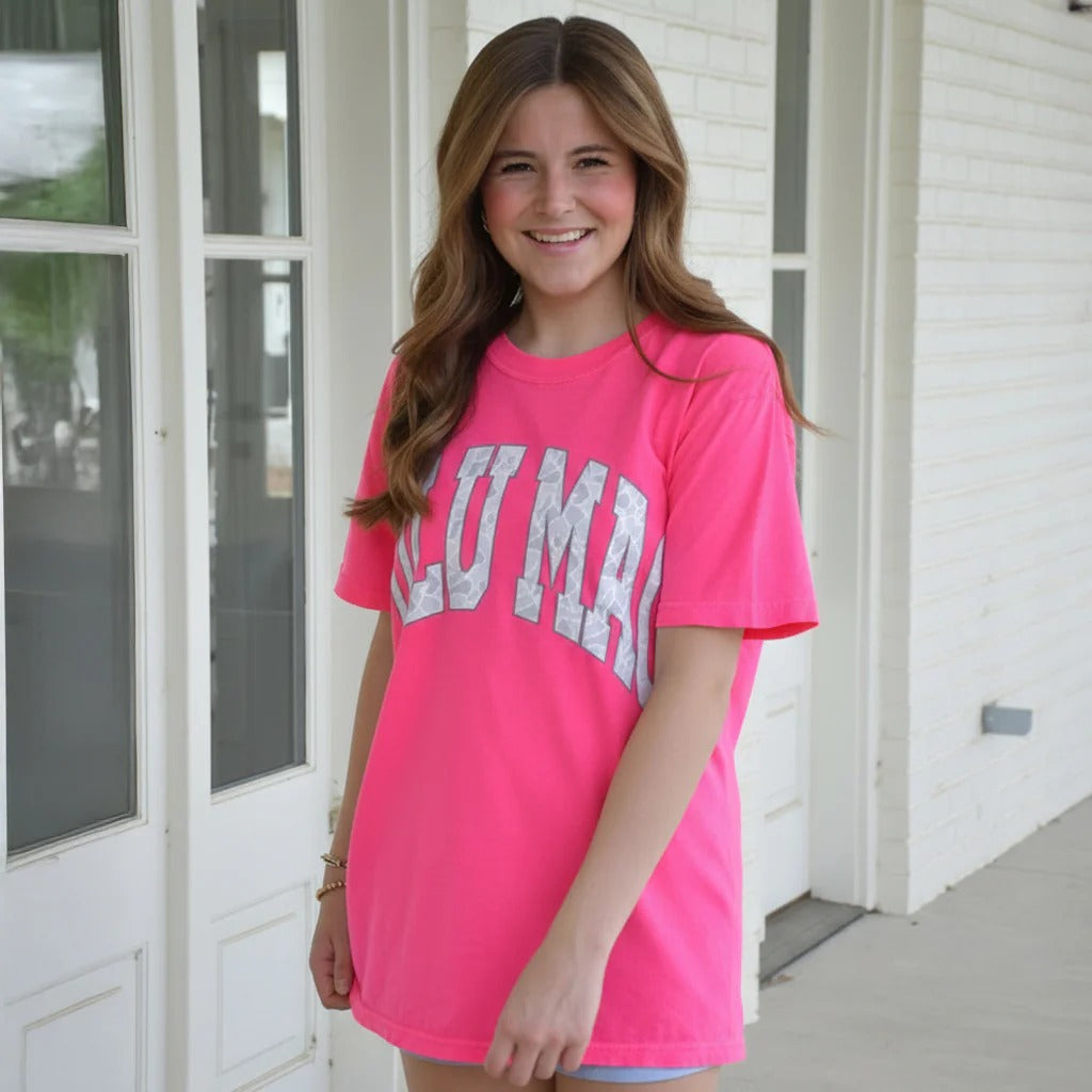 Girlie Girl Lulu Mac Grey Camo Comfort Colors T-Shirt