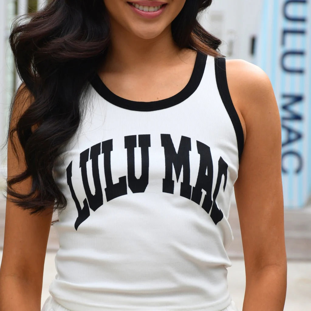 Girlie Girl Lulu Mac Classic Logo Fitted Tank Top
