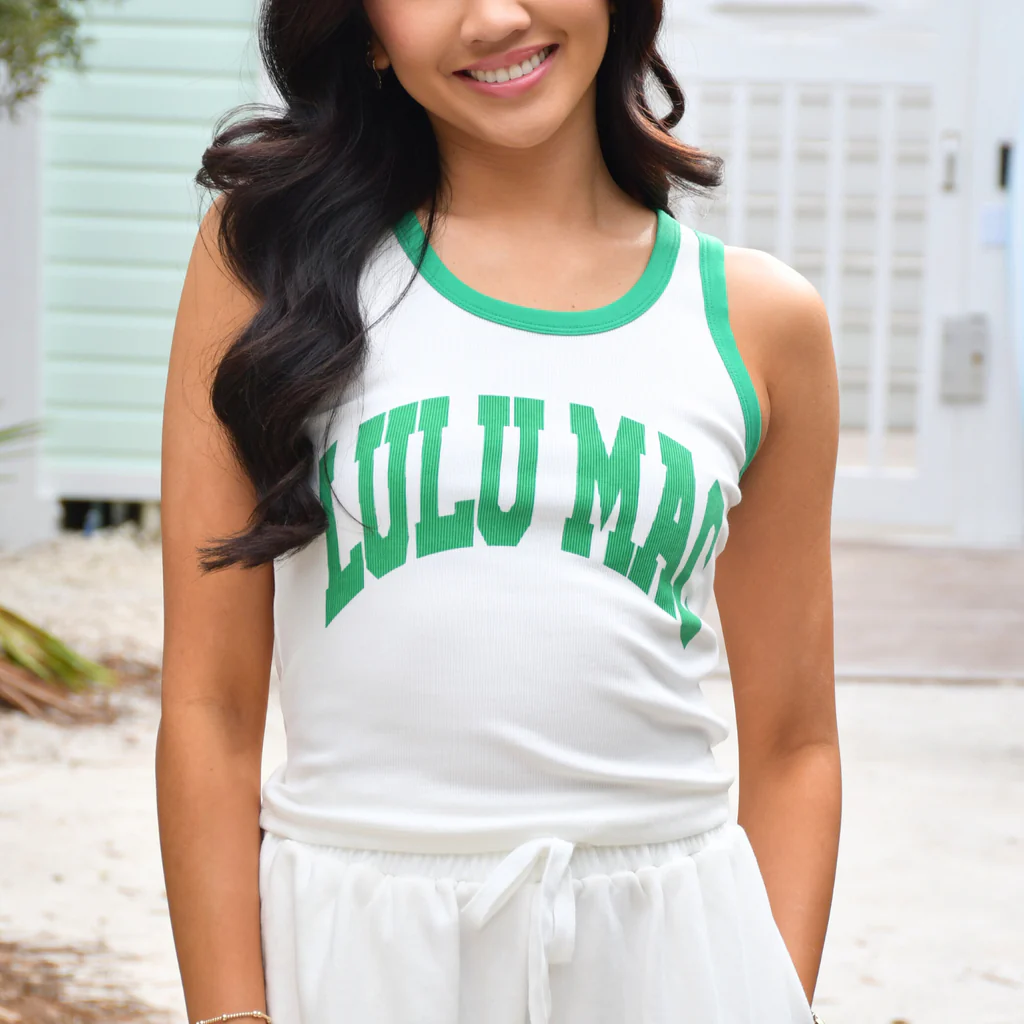 Girlie Girl Lulu Mac Classic Logo Fitted Tank Top
