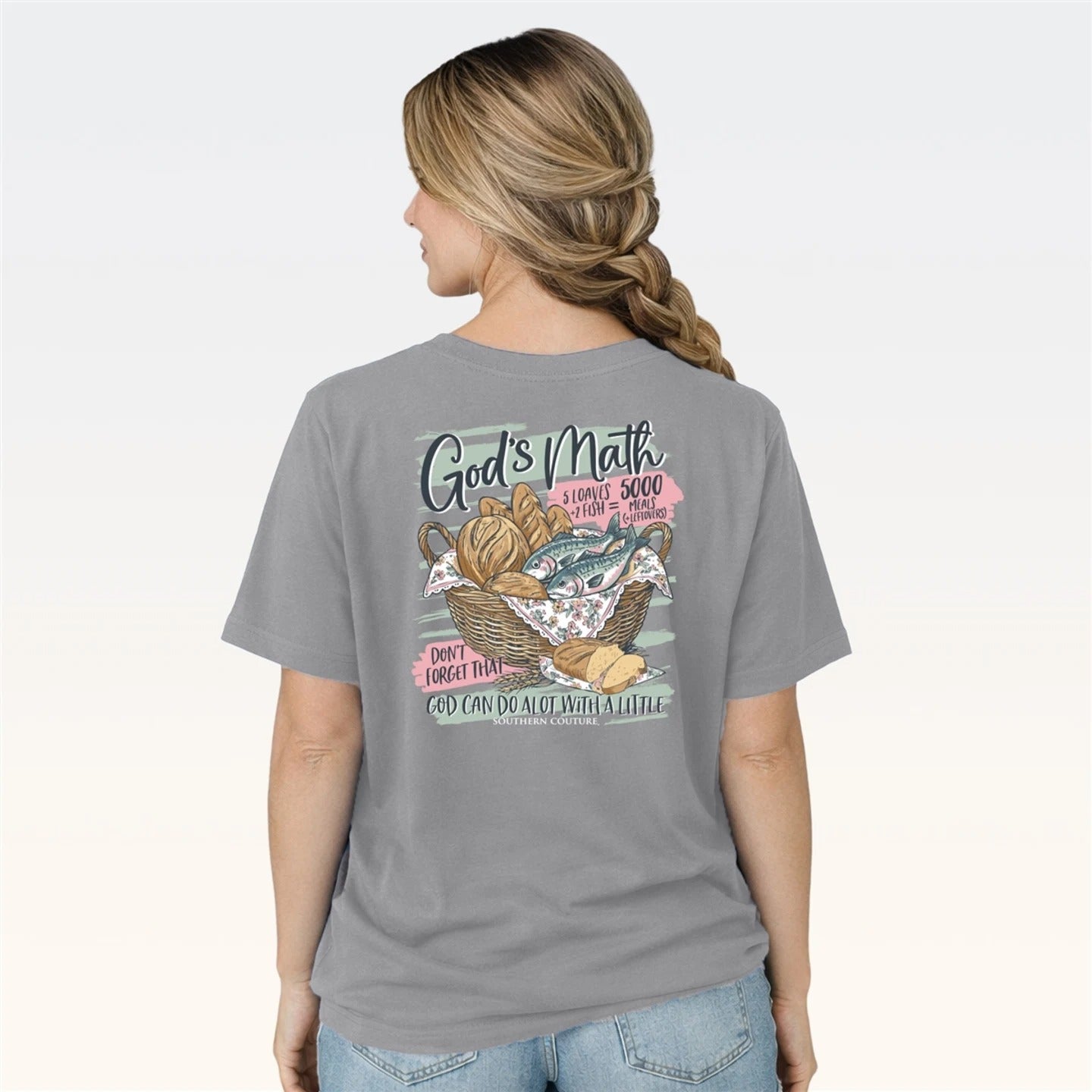 Southern Couture Classic Gods Math Gravel T-Shirt