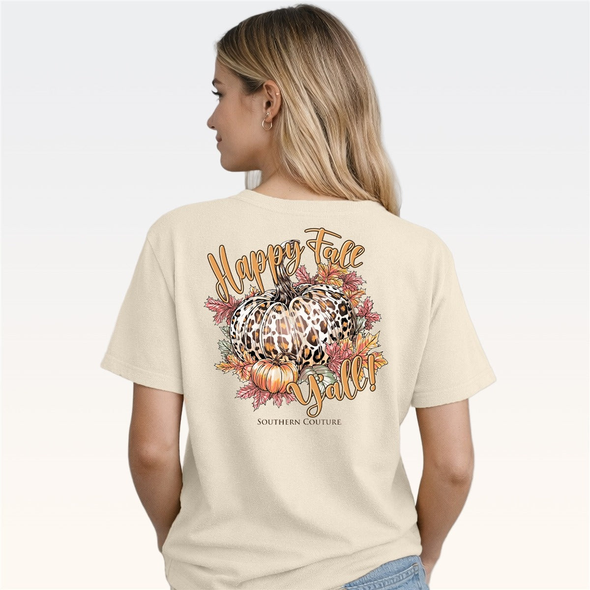 Southern Couture Classic Happy Fall Yall Fall T-Shirt