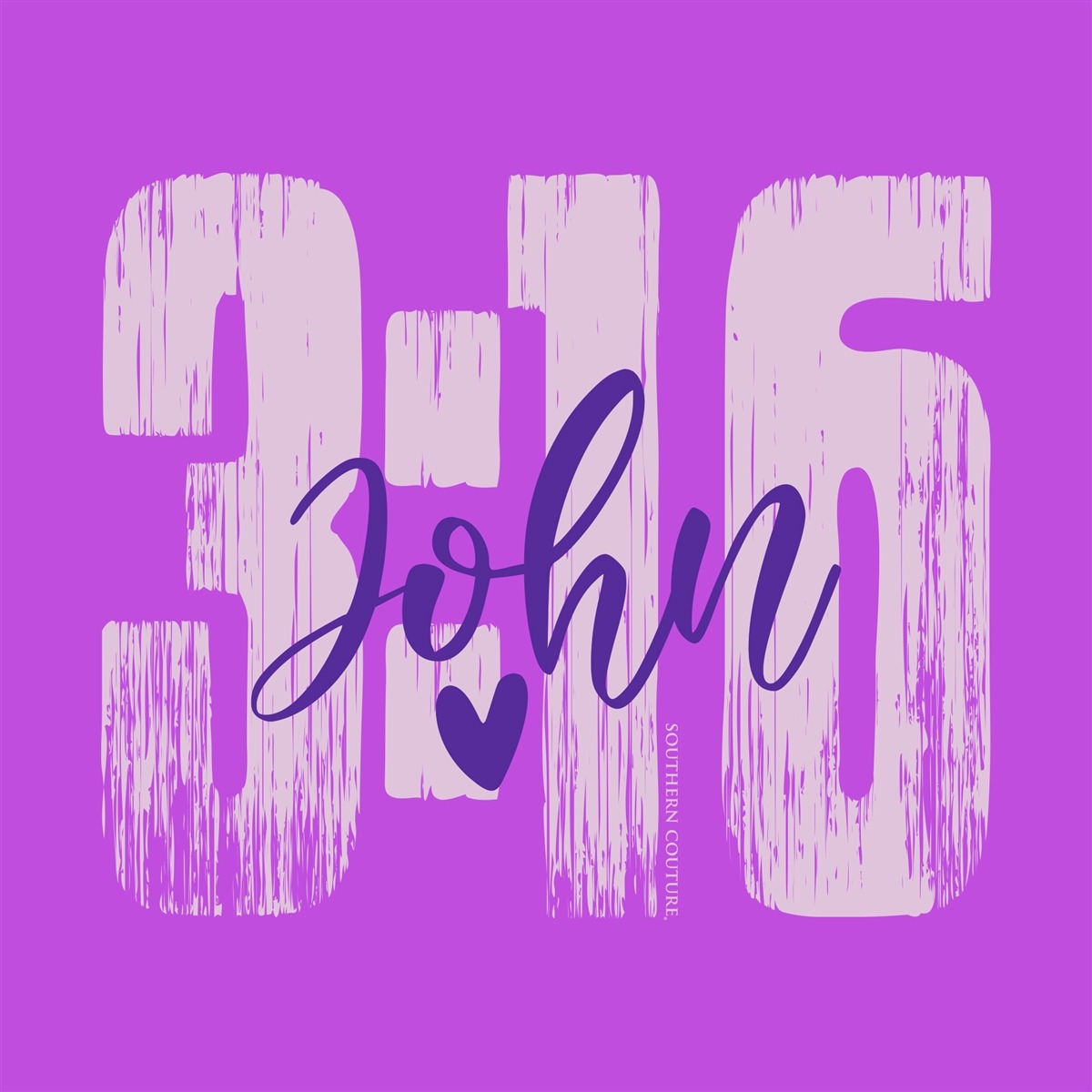 Southern Couture John 3:16 Faith Comfort Colors T-Shirt