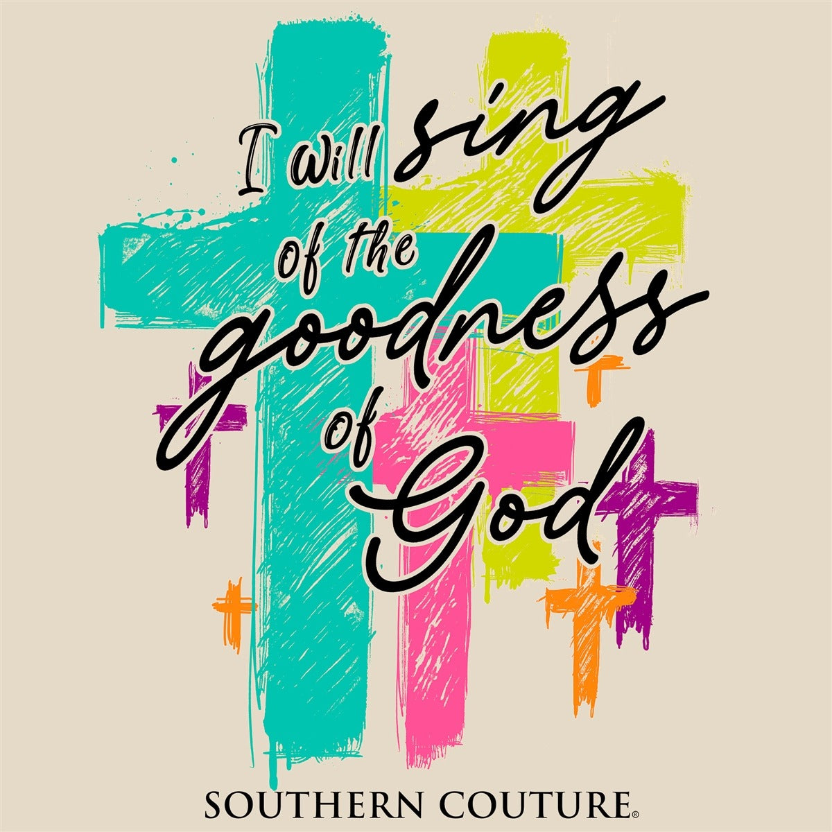Southern Couture Classic Goodness Of God Long Sleeve T-Shirt