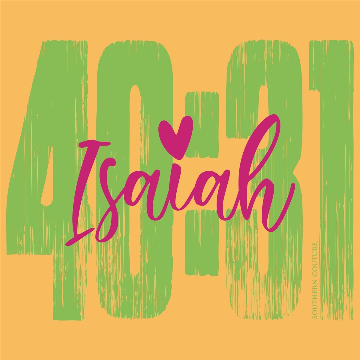 Southern Couture Isaiah 40:31 Faith Comfort Colors T-Shirt