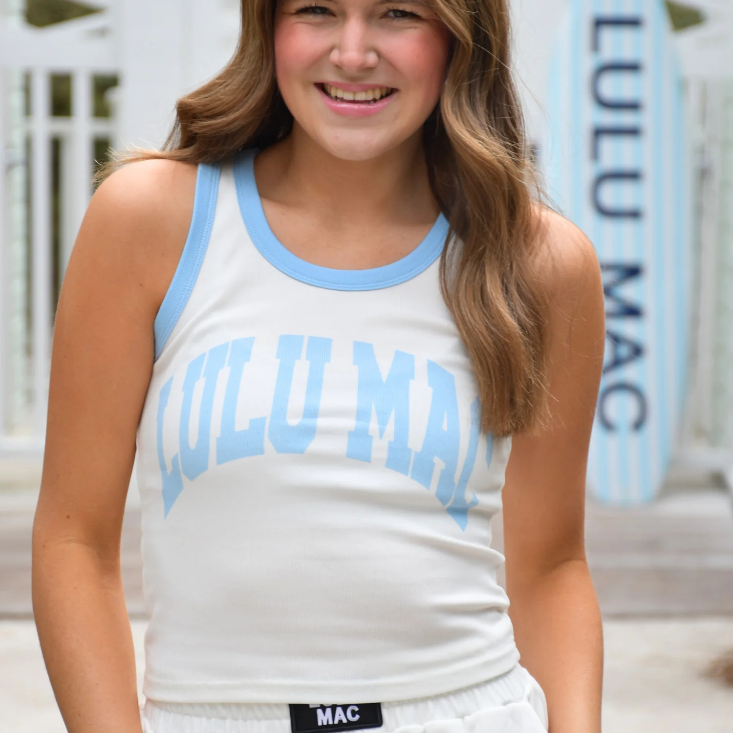 Girlie Girl Lulu Mac Classic Logo Fitted Tank Top