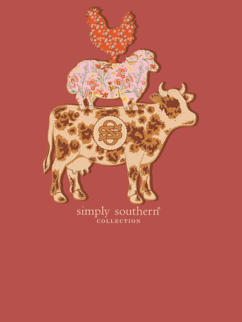 Simply Southern Farm Patterns Maple T-Shirt