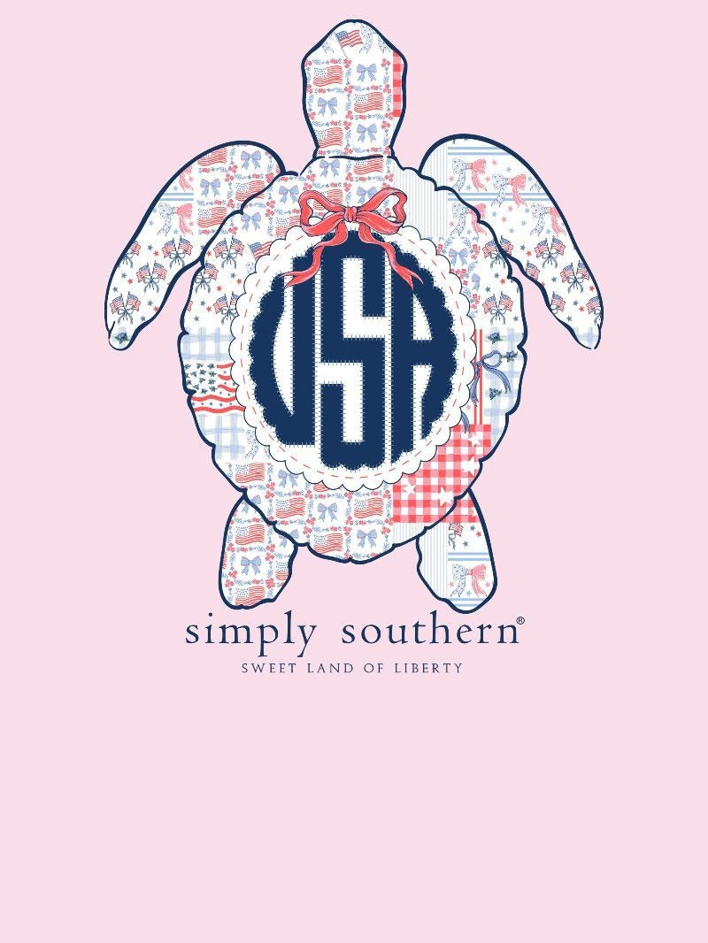 Simply Southern USA Turtle Peony T-Shirt