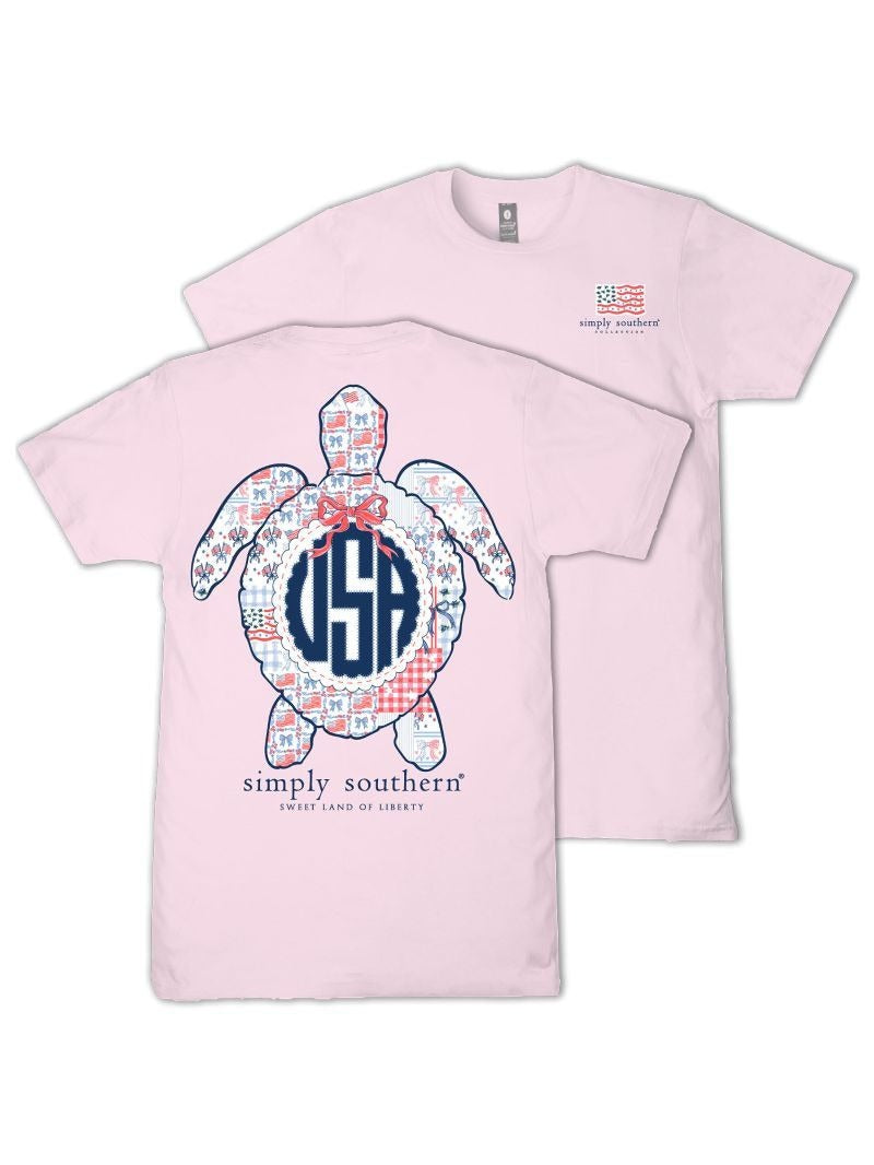 Simply Southern USA Turtle Peony T-Shirt