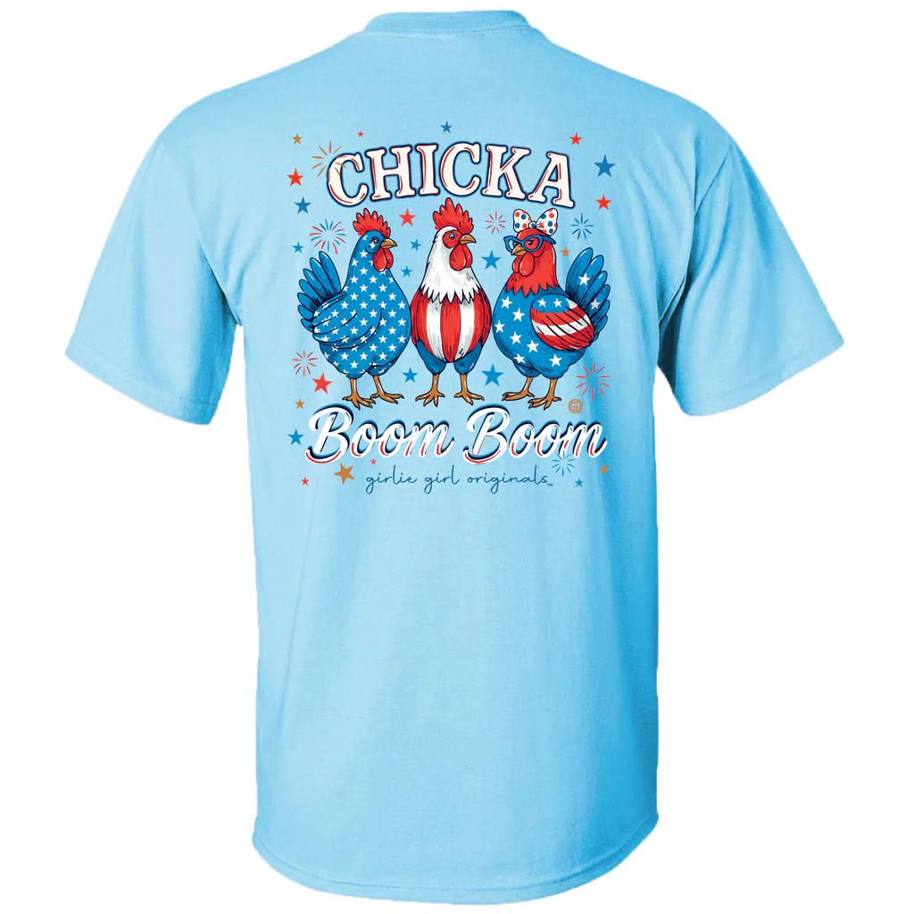 Girlie Girl Originals Chicka Boom Boom USA T-Shirt - SimplyCuteTees
