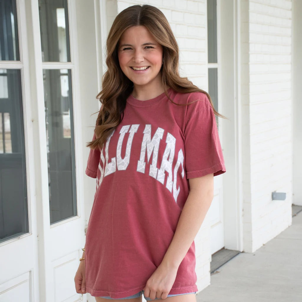 Girlie Girl Lulu Mac Grey Camo Comfort Colors T-Shirt