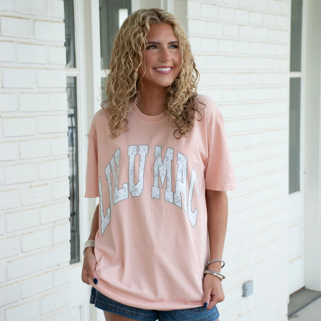 Girlie Girl Lulu Mac Grey Camo Comfort Colors T-Shirt