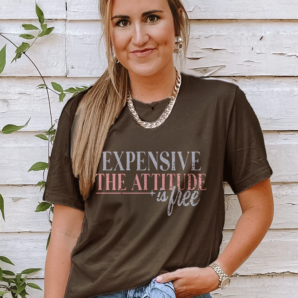 Girlie Girl Lulu Mac Expensive Attitude Canvas T-Shirt