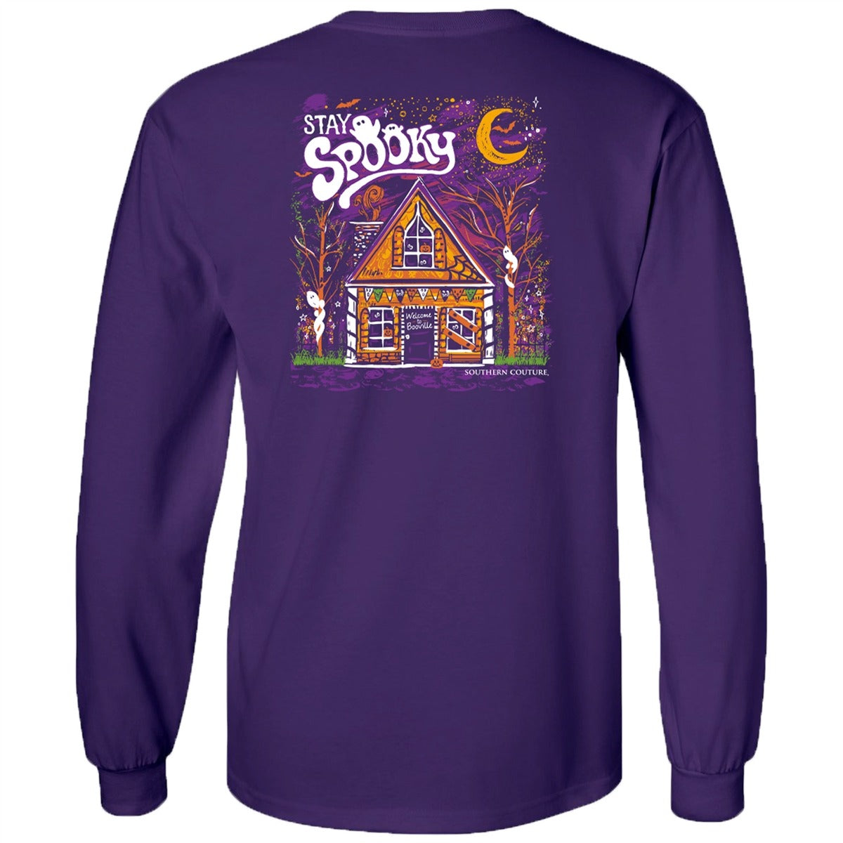 Southern Couture Classic Stay Spooky Fall Long Sleeve T-Shirt - SimplyCuteTees