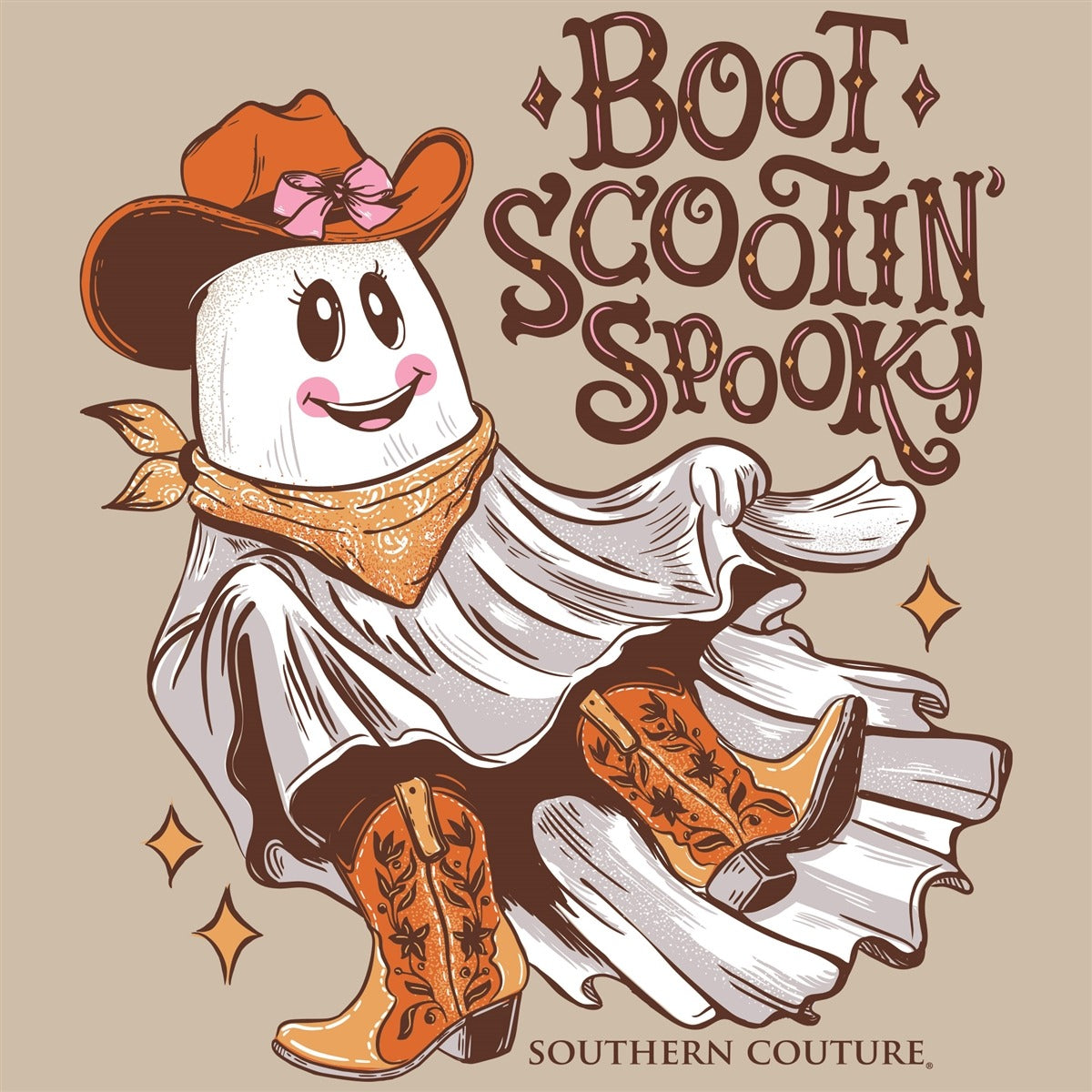 Southern Couture Classic Boot Scootin Spooky Fall T-Shirt - SimplyCuteTees