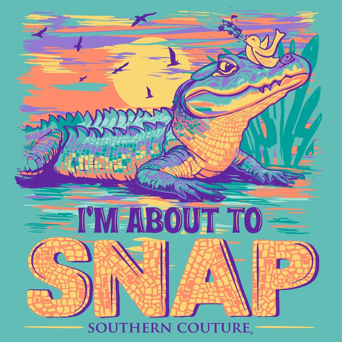 Southern Couture I'm About To Snap Comfort Colors T-Shirt - SimplyCuteTees